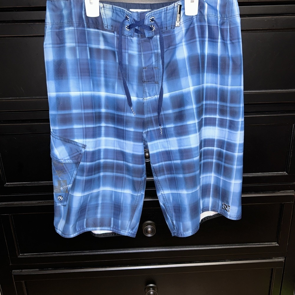 DC‎ Apparel Swim Trunks Board Shorts 34 Blue